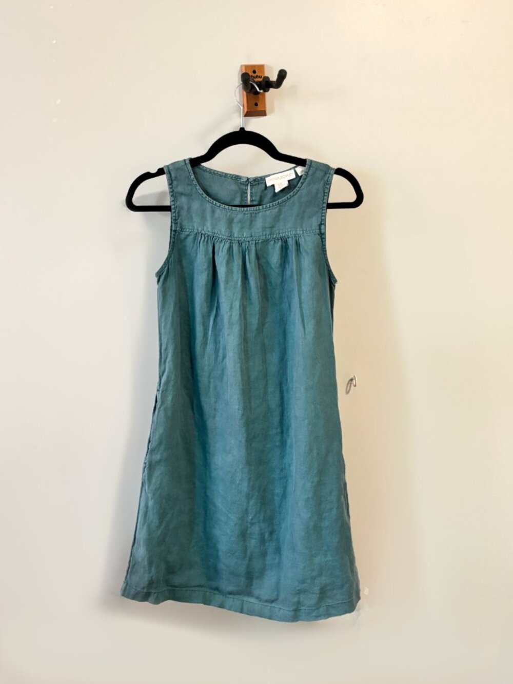 NWOT • Cynthia Rowley • soft teal linen dress